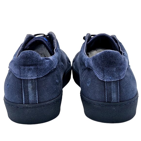 NEW Blue Scarpa Italy Mens 15 Navy Blue Casual Shoes Italian Low Sneakers Tennis - Picture 6 of 14